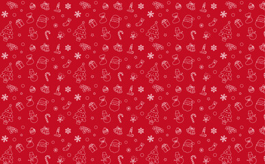 クリスマス　イラスト　背景パターン