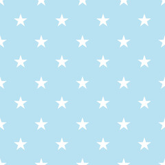 Star Pattern Seamless and timeless baby blue 