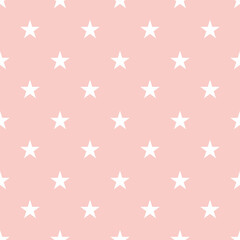 Star Pattern Seamless and timeless baby pink