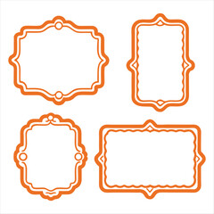 This vintage rectangular frame vector set includes elegant and intricate borders, perfect for adding a touch of timeless sophistication to invitations, certificates, and decorative projects.