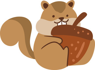 Hand Draw Vector of Squirrel