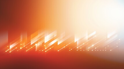 Orange arrows moving forward in a vector illustration with a white and orange color theme symbolize progress and direction