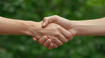 Trust in Business - Firm Handshake Symbolizing Agreement and Promise of Trustworthiness