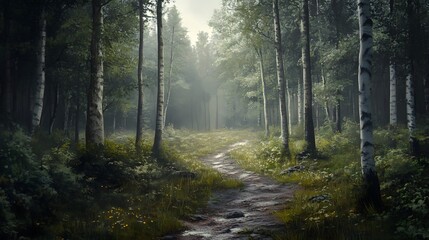 Obraz premium Enchanted Forest Path