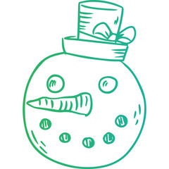 Christmas, New Year Vector Icon element, Isolated white background