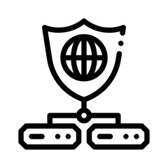 Proxy Server line icon