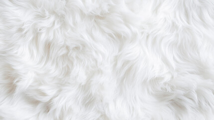 Obraz premium Soft and Fluffy White Fur Texture Creating a Cozy Atmosphere for Home Decor