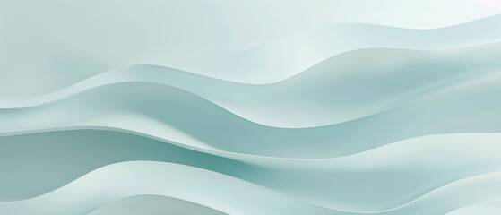 Obraz premium Abstract flowing waves in soft pastel colors, creating a serene and modern aesthetic.