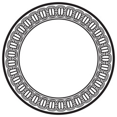 Sophisticated Circular Border Vector Decorative Round Frame Design for Wedding Invitations, Branding, and Product Labels