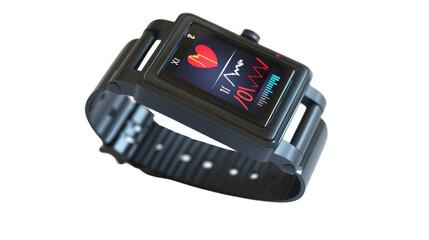 Fototapeta premium Smart watch on white background