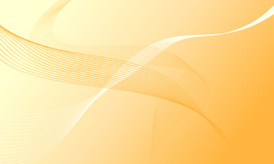 orange lines wave curves with gradient abstract background
