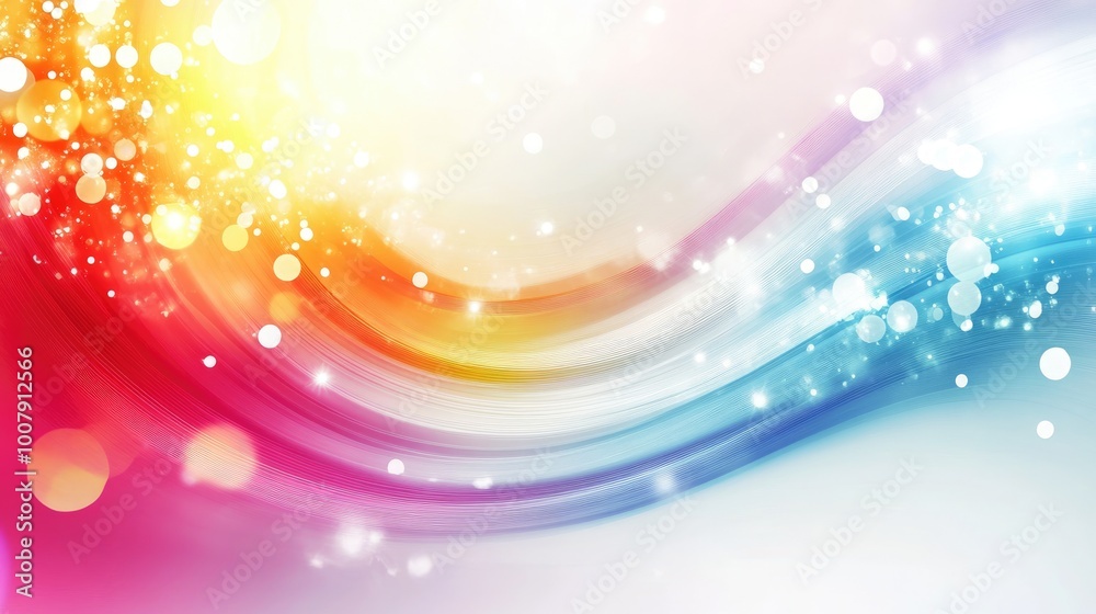 Poster a dazzling array of bright colors swirls together, creating an energetic and abstract backdrop