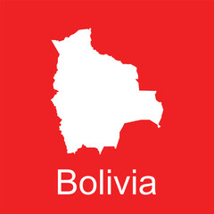 Bolivia country map icon