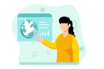 Earth Day Flat Design Illustration