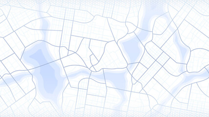 City urban roads and streets abstract map downtown district. Geolocation your location on map with river and grid. Concept of planning and mapping a travel. Flat vector illustration