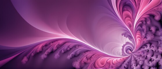 Abstract Purple and Pink Swirling Design