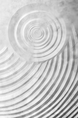 Obraz premium Abstract pattern of white and gray circular lines texture background design