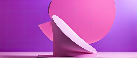 Abstract Pink and Purple Shapes