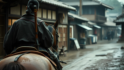 AI image generate Japanese warriors of the feudal era