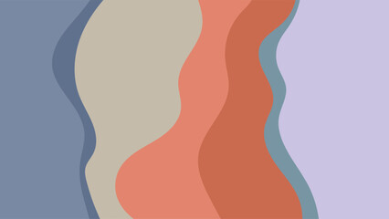 ABSTRACT BACKGROUND COLORFUL WITH HAND DRAWN SHAPES FLAT DESIGN VECTOR TEMPLATE FOR WALLPAPER, COVER DESIGN