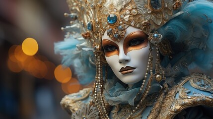 Ornate venetian carnival mask