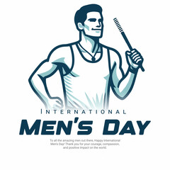International men's day social media post banner
