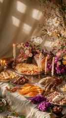 Minimalist Background for Indian Cultural Holidays with Editable Vector Illustrations of Ganesha.





