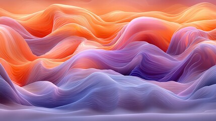 Obraz premium Abstract art background with flowing, colorful waves.