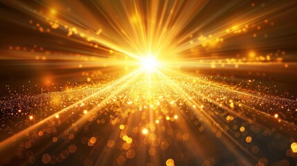 Intense bright light illuminates darkness