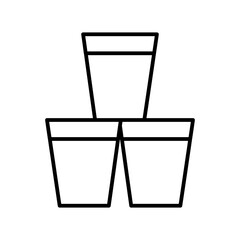 cocktail line icon