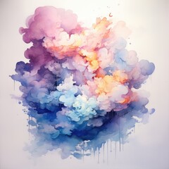 Fototapeta premium Cluster of Clouds Hovering in the Sky
