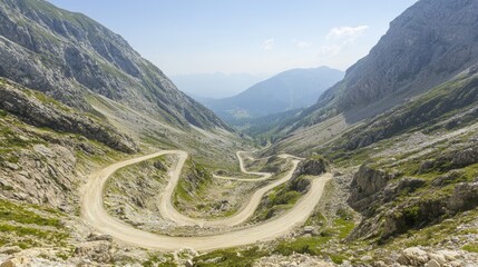 Majestic Mountain Pass: Awe-Inspiring Views and Serpentine Roads