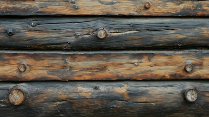 Obraz premium Rustic Wooden Beam Texture