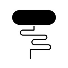 corkscrew glyph icon