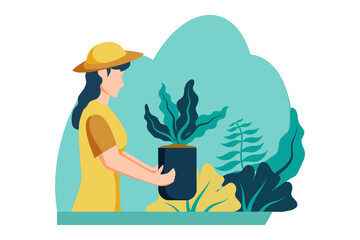 Earth Day Flat Design Illustration