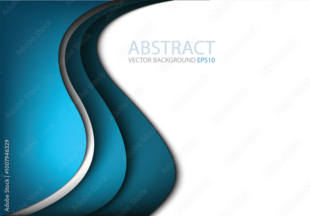 Poster graphic vector curve line overlap background for text and message design