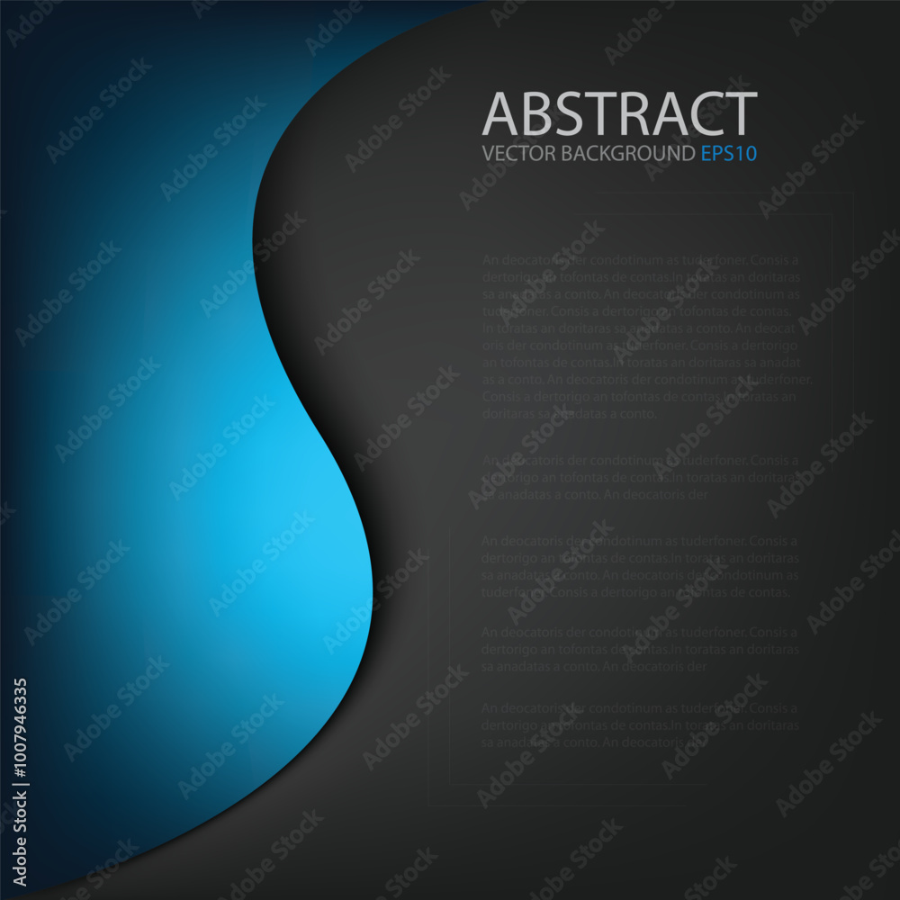 Poster graphic vector curve line overlap background for text and message design