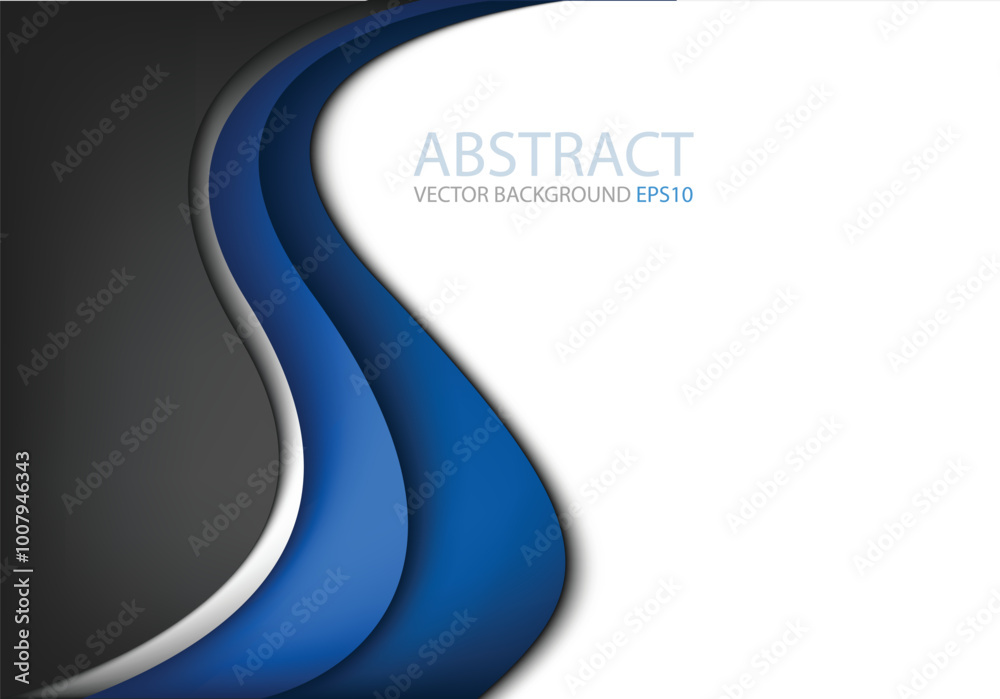 Poster graphic vector curve line overlap background for text and message design