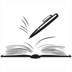 Books Icons - Vector Line. Editable Stroke illustration