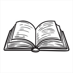 Books Icons - Vector Line. Editable Stroke illustration