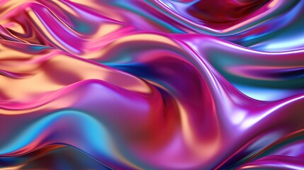 Abstract iridescent fabric background