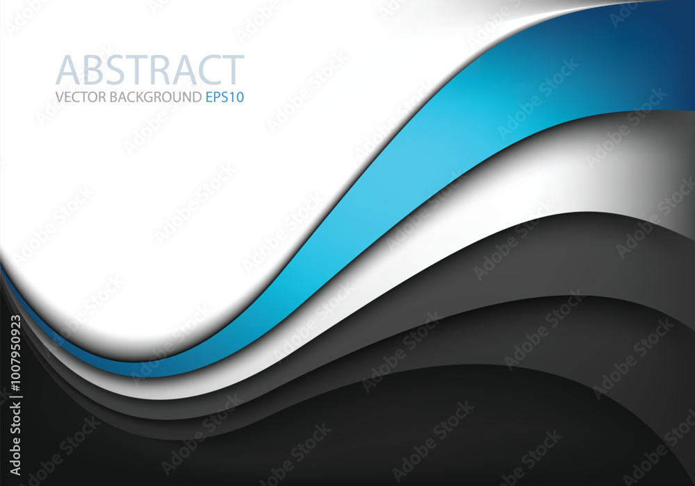 Poster graphic vector curve line overlap background for text and message design
