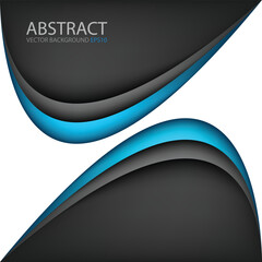 Fototapeta premium graphic vector curve line overlap background for text and message design 