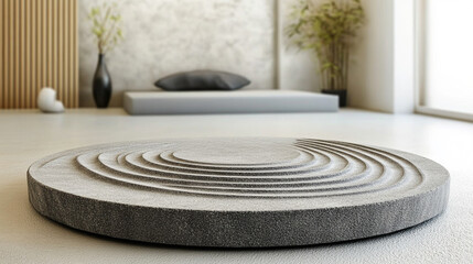 black sand podium creates a striking product presentation stage, emphasizing minimalism and sophistication. Ideal for showcasing luxury items against a dark, elegant backdrop