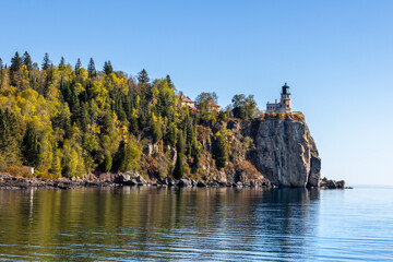 Autumn at Split Rock Lighthouse on the shore of Lake Superior in northern Minnesota
