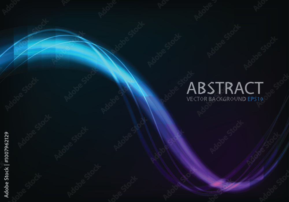 Poster graphic vector curve line overlap background for text and message design