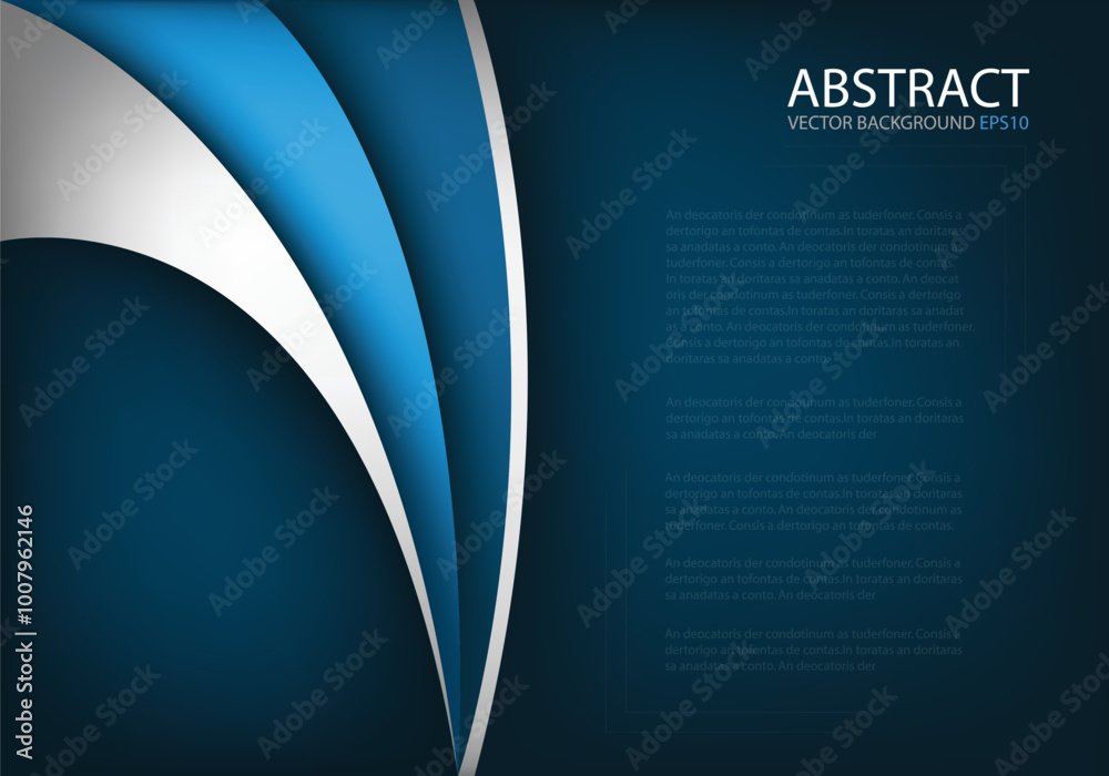 Poster graphic vector curve line overlap background for text and message design
