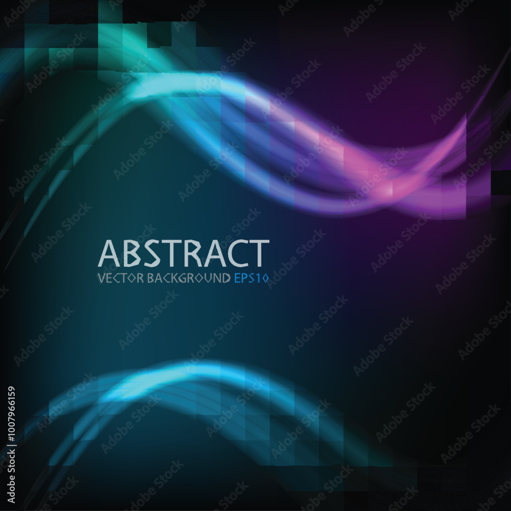 Poster graphic vector curve line overlap background for text and message design