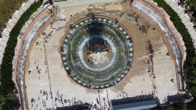 Aerial view of Chishan scenic area at Shidao China