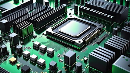 Fototapeta premium electronic circuit board